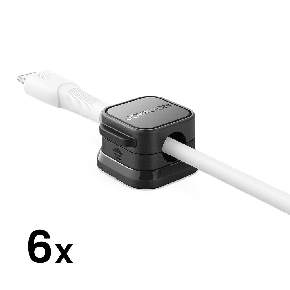 Magnetic Cable Organizer Joyroom JR-ZS368 Μαύρο 6τεμ | www.lightgear.gr