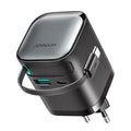 Φορτιστής Joyroom JR-TCL02 65W USB-A USB-C GaN με Ενσωματωμένο USB-C Καλώδιο Μαύρο | www.lightgear.gr