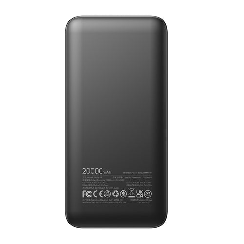 Powerbank Joyroom JR-PBF14 20000mAh 2.4A 2x USB-A 1x USB-C Μαύρο | www.lightgear.gr