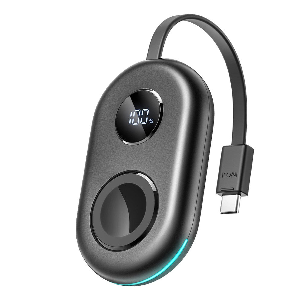 Power Bank Ασύρματης Φόρτισης Joyroom JR-W09 3W με USB-C Cable για Apple Watch Μαύρο | www.lightgear.gr