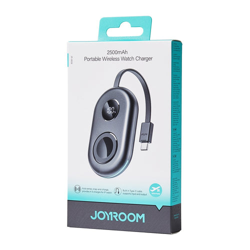 Power Bank Ασύρματης Φόρτισης Joyroom JR-W09 3W με USB-C Cable για Apple Watch Μαύρο | www.lightgear.gr