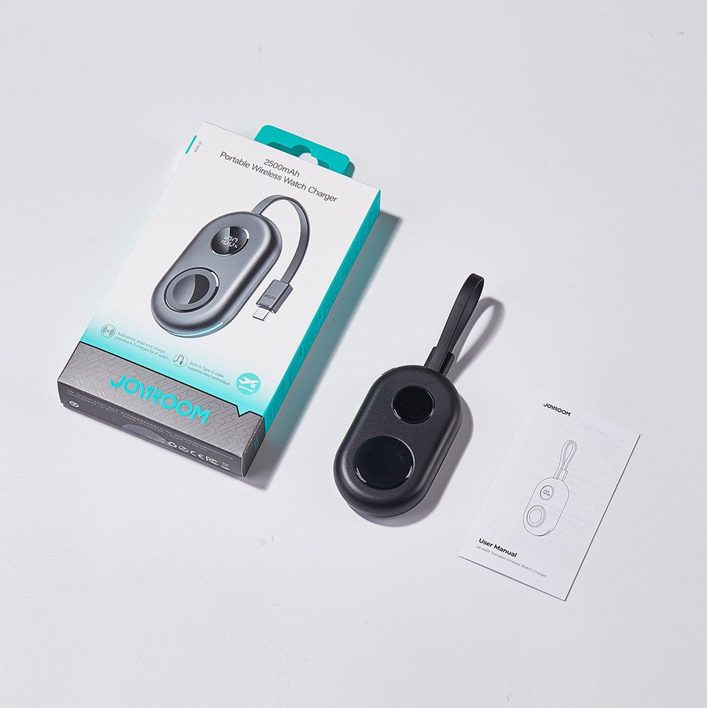 Power Bank Ασύρματης Φόρτισης Joyroom JR-W09 3W με USB-C Cable για Apple Watch Μαύρο | www.lightgear.gr