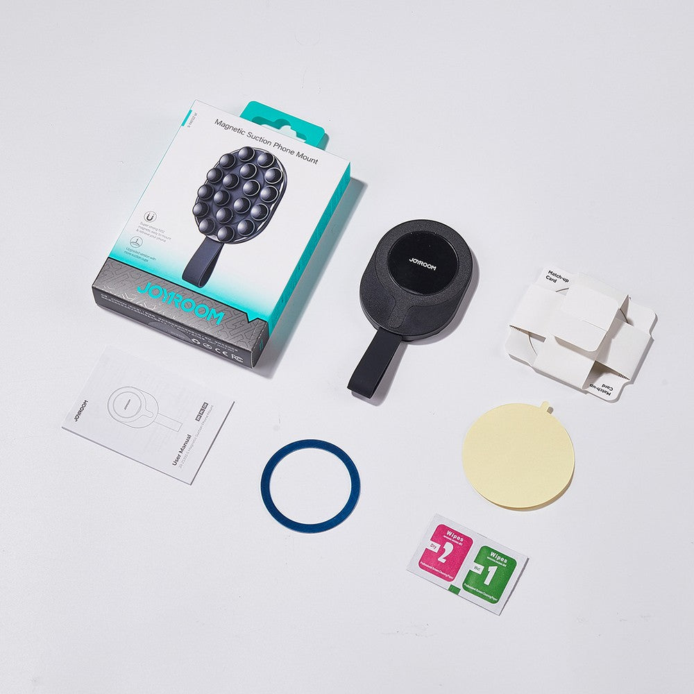 Magnetic Holder Joyroom JR-ZS393-S με Suction Cups για Τηλέφωνο 4.7-7" Μαύρο | www.lightgear.gr