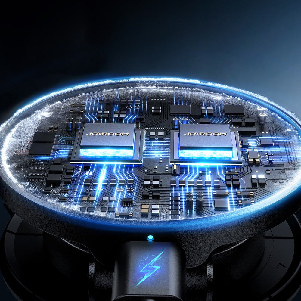Magnetic Holder Joyroom JR-ZS408 με 15W Inductive Charger για Αυτοκίνητο Μαύρο | www.lightgear.gr
