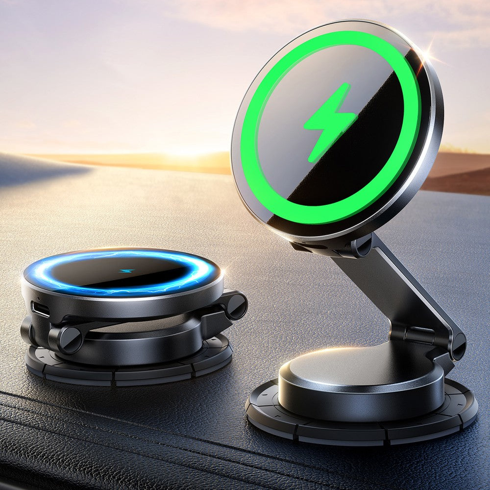 Magnetic Holder Joyroom JR-ZS408 με 15W Inductive Charger για Αυτοκίνητο Μαύρο | www.lightgear.gr
