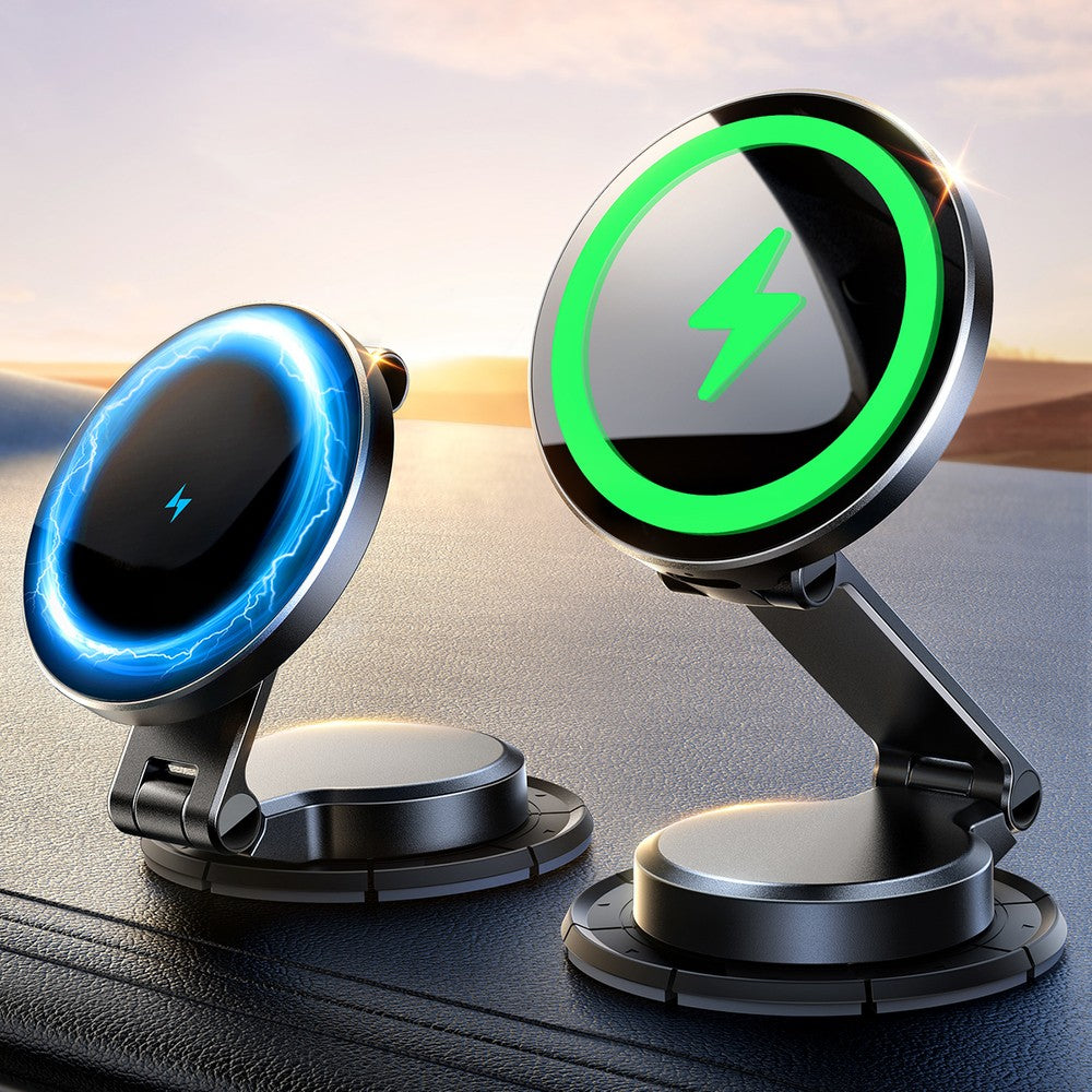Magnetic Holder Joyroom JR-ZS408 με 15W Inductive Charger για Αυτοκίνητο Μαύρο | www.lightgear.gr