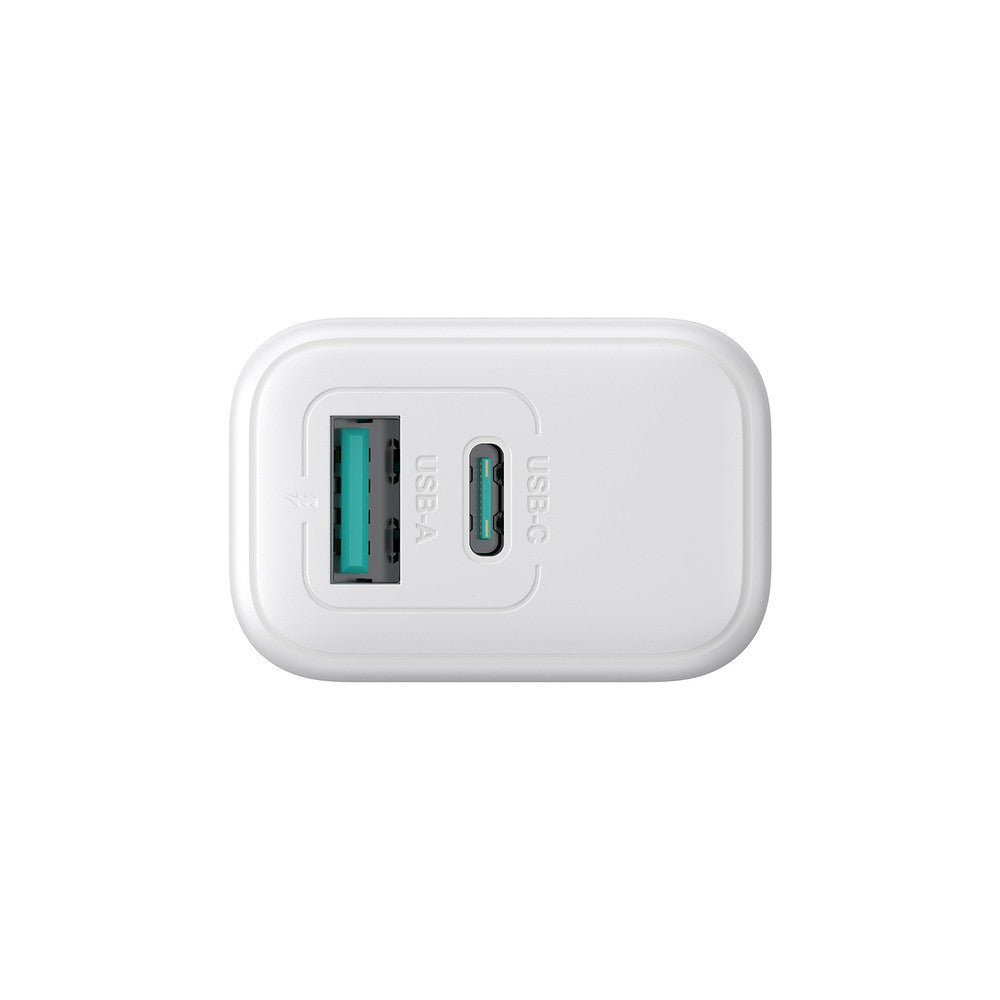 Επιτοίχιος Φορτιστής Joyroom JR-TCF21 USB-C / USB-A 20W PD / QC 3.0 Λευκό | www.lightgear.gr