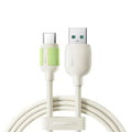 Καλώδιο Joyroom S-A53 3A USB-A - USB-C με Fluorescent Tip 1.2m Μπεζ | www.lightgear.gr