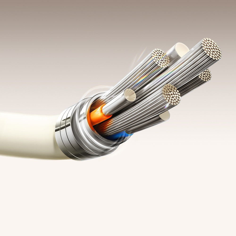 Καλώδιο Joyroom S-A53 3A USB-A - USB-C με Fluorescent Tip 1.2m Μπεζ | www.lightgear.gr