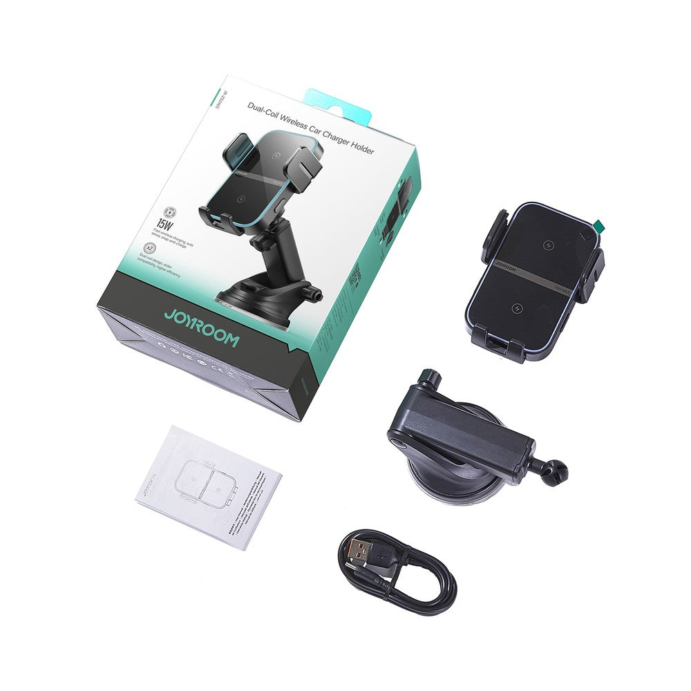Inductive Charger Holder Joyroom JR-ZS246 S για Dashboard Μαύρο | www.lightgear.gr