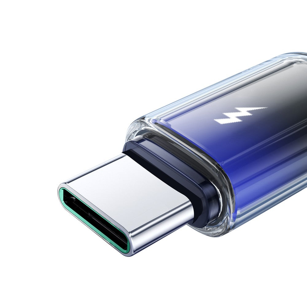 Καλώδιο Joyroom S-A42 Crystal-Clear Series 3A USB-A σε USB-C 1.2m Μαύρο | www.lightgear.gr
