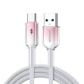 Καλώδιο Joyroom S-A42 Crystal-Clear Series 3A USB-A σε USB-C 1.2m Λευκό | www.lightgear.gr