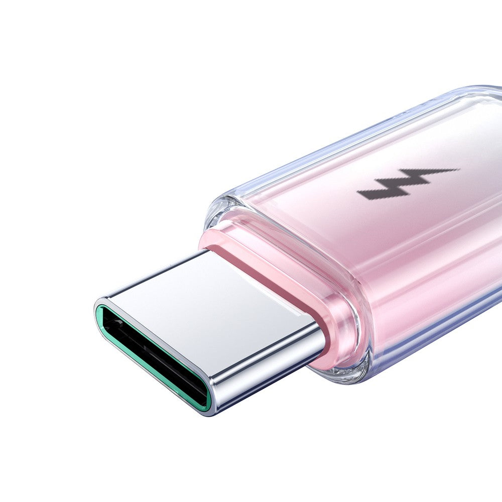Καλώδιο Joyroom S-A42 Crystal-Clear Series 3A USB-A σε USB-C 1.2m Λευκό | www.lightgear.gr