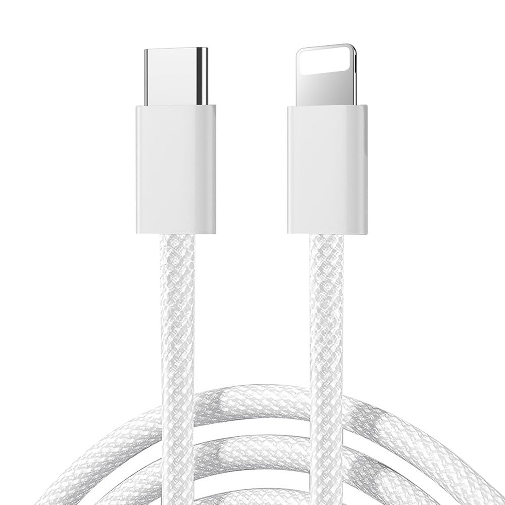 Καλώδιο Joyroom S-A45 Ben Series 30W USB-C - Lightning Braided 1m Λευκό | www.lightgear.gr