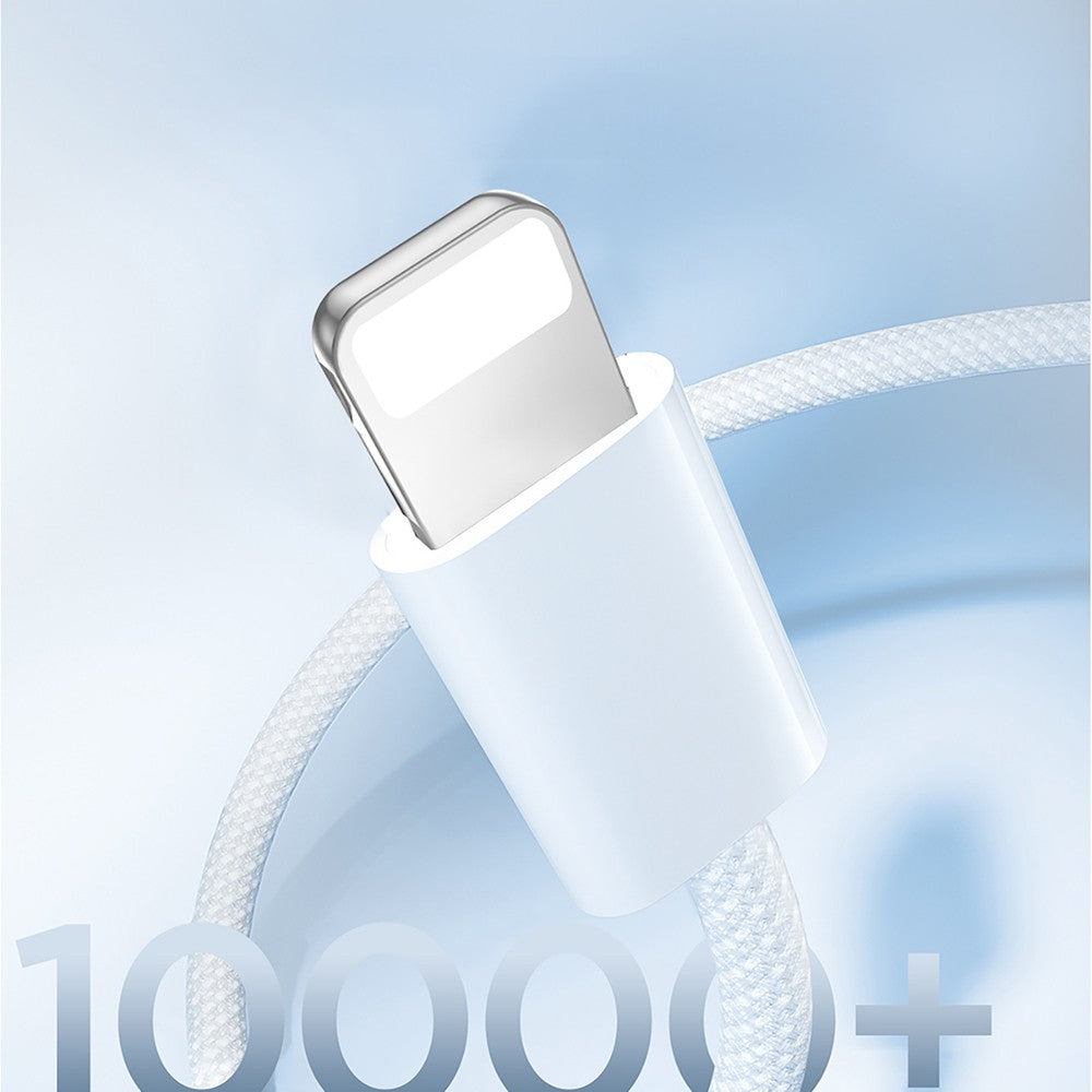 Καλώδιο Joyroom S-A45 Ben Series 30W USB-C - Lightning Braided 1m Λευκό | www.lightgear.gr