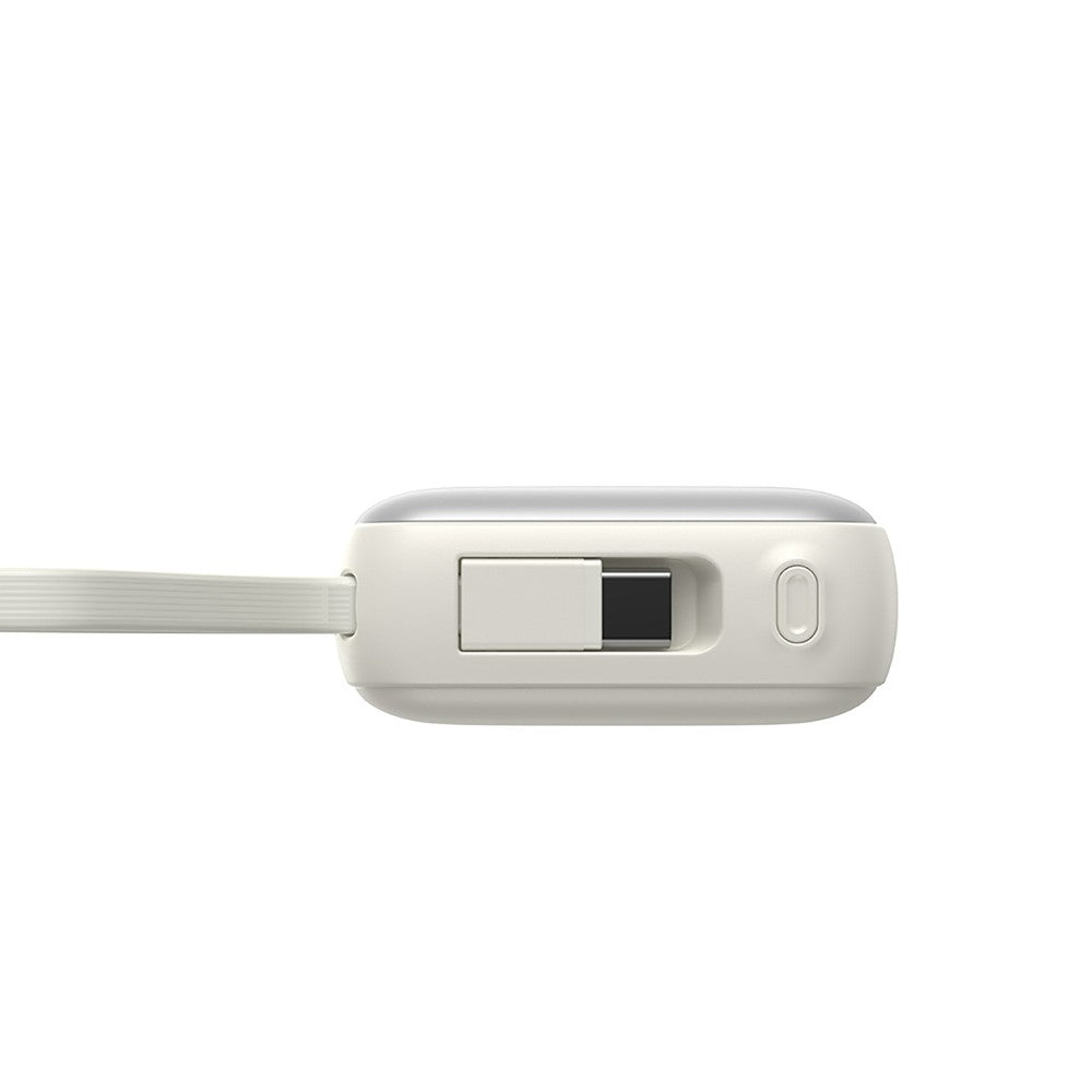Powerbank Joyroom JR-PBF27 10000mAh 22.5W με Ενσωματωμένα Καλώδια USB-C και Lightning Λευκό | www.lightgear.gr