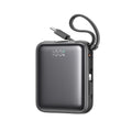 Powerbank Joyroom JR-PBF27 10000mAh 22.5W με Ενσωματωμένα Καλώδια USB-C και Lightning Μαύρο | www.lightgear.gr