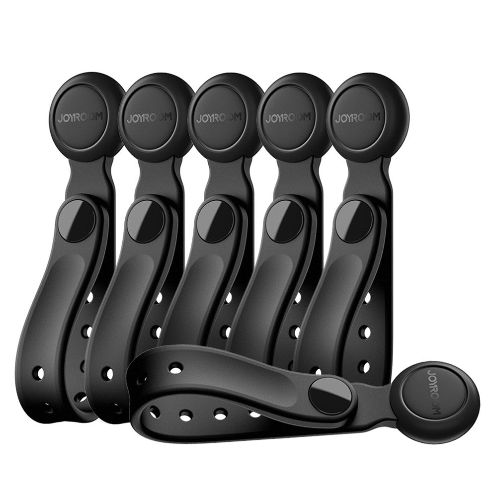 Cable Organizer Σιλικόνης με Μαγνήτη Joyroom JR-ZS422 6τεμ Μαύρο | www.lightgear.gr