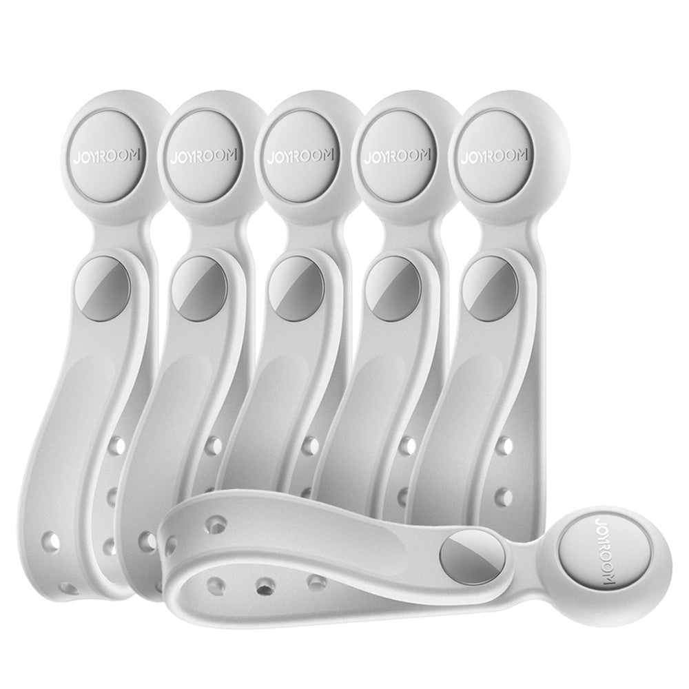 Cable Organizer Joyroom JR-ZS422 Silicone με Μαγνήτη Λευκό 6τεμ | www.lightgear.gr