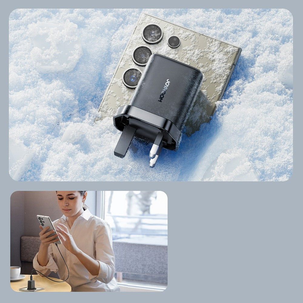 Επιτοίχιος Φορτιστής Joyroom JR-TCF23 25W με USB-C Cable 1m Μαύρο | www.lightgear.gr