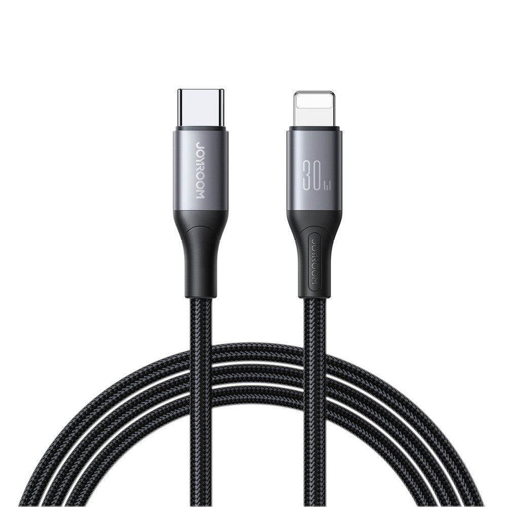 Καλώδιο Joyroom S-A28 Flash Series 30W USB-C - Lightning 1m Μαύρο | www.lightgear.gr