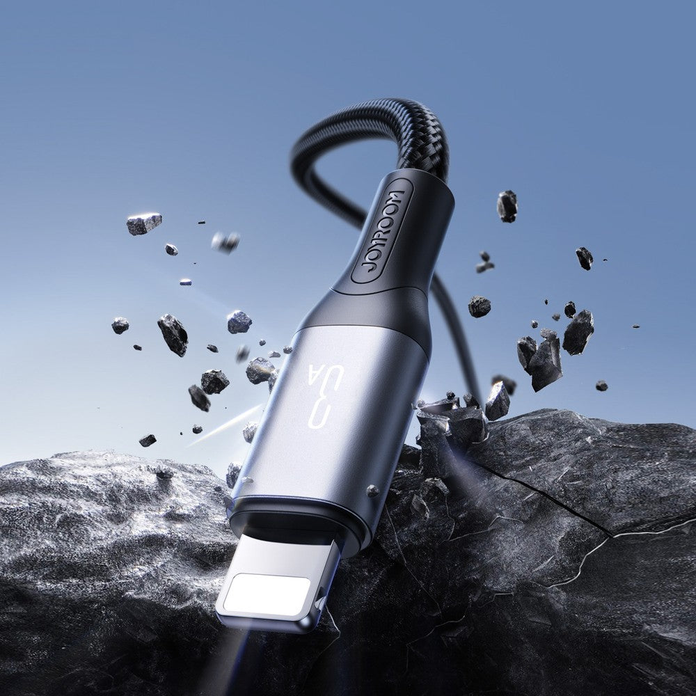 Καλώδιο Joyroom S-A28 Flash Series 3A USB-A - Lightning 2m Μαύρο | www.lightgear.gr