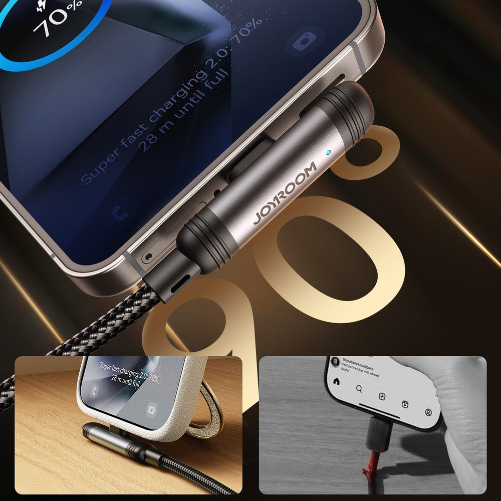 Καλώδιο USB-C - USB-C Joyroom S-A56 EnjoyX Series 60W 1.2m Μαύρο | www.lightgear.gr