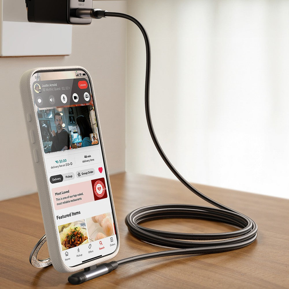 Καλώδιο USB-C - USB-C Joyroom S-A56 EnjoyX Series 60W 1.2m Μαύρο | www.lightgear.gr