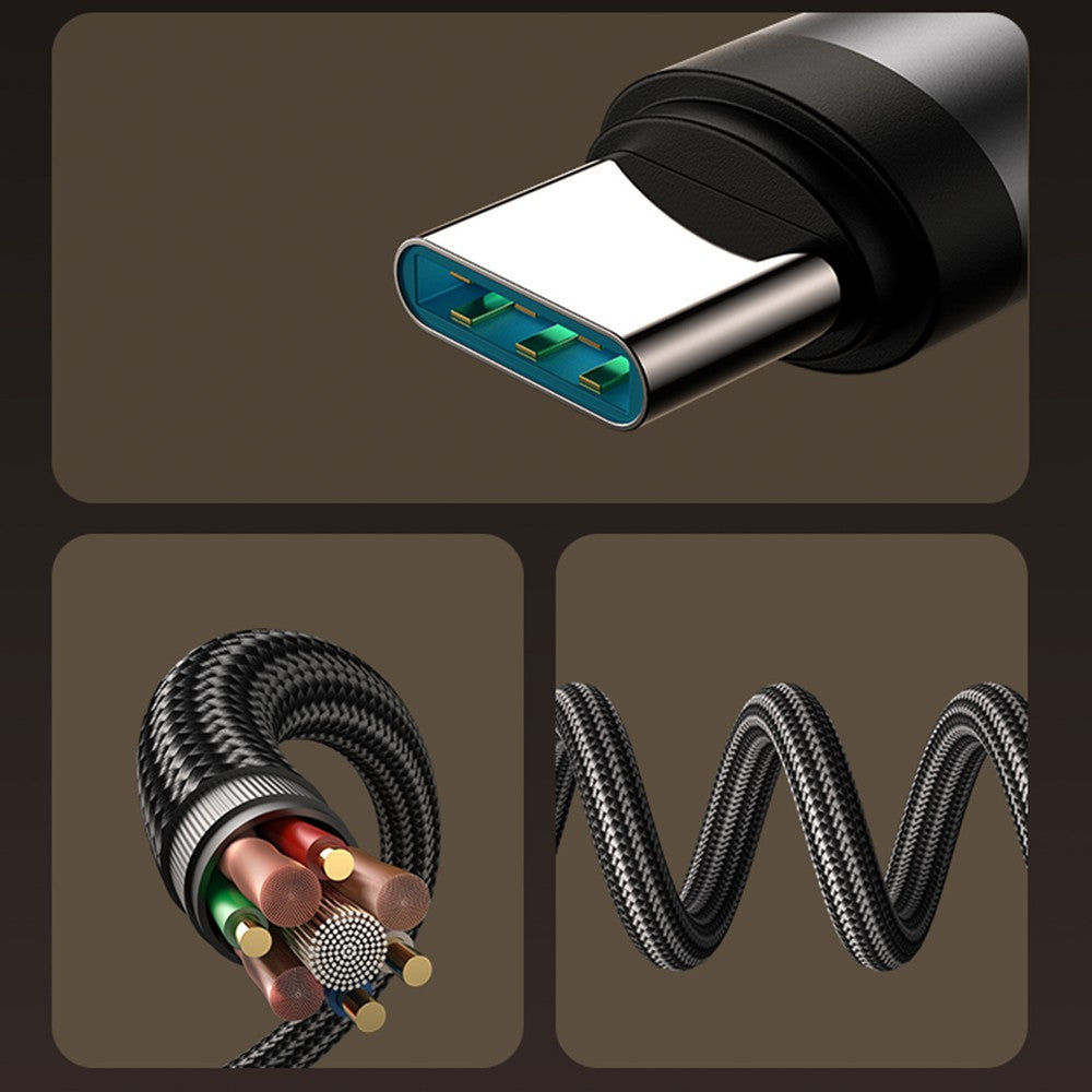 Καλώδιο USB-C - USB-C Joyroom S-A56 EnjoyX Series 60W 1.2m Μαύρο | www.lightgear.gr