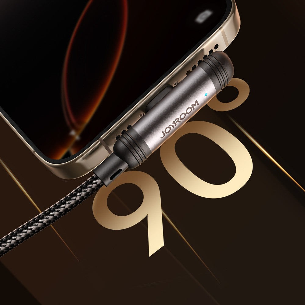 Καλώδιο Joyroom S-A56 EnjoyX Series 90° USB-C - Lightning 30W 1.2m Μαύρο | www.lightgear.gr