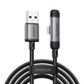 Καλώδιο Joyroom S-A56 EnjoyX Series 90° USB-A - Lightning 3A 1.2m Μαύρο | www.lightgear.gr