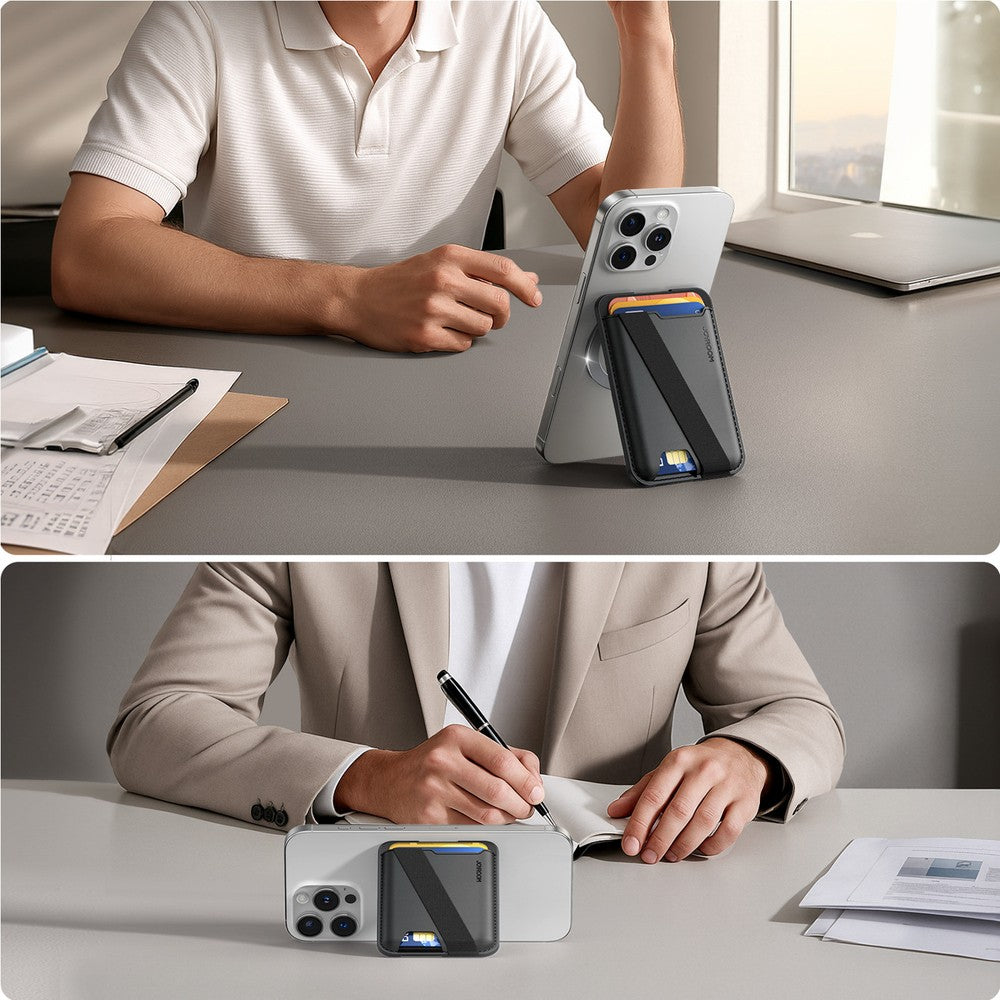 Magnetic Wallet Joyroom JR-ZS432 με MagSafe Μαύρο | www.lightgear.gr
