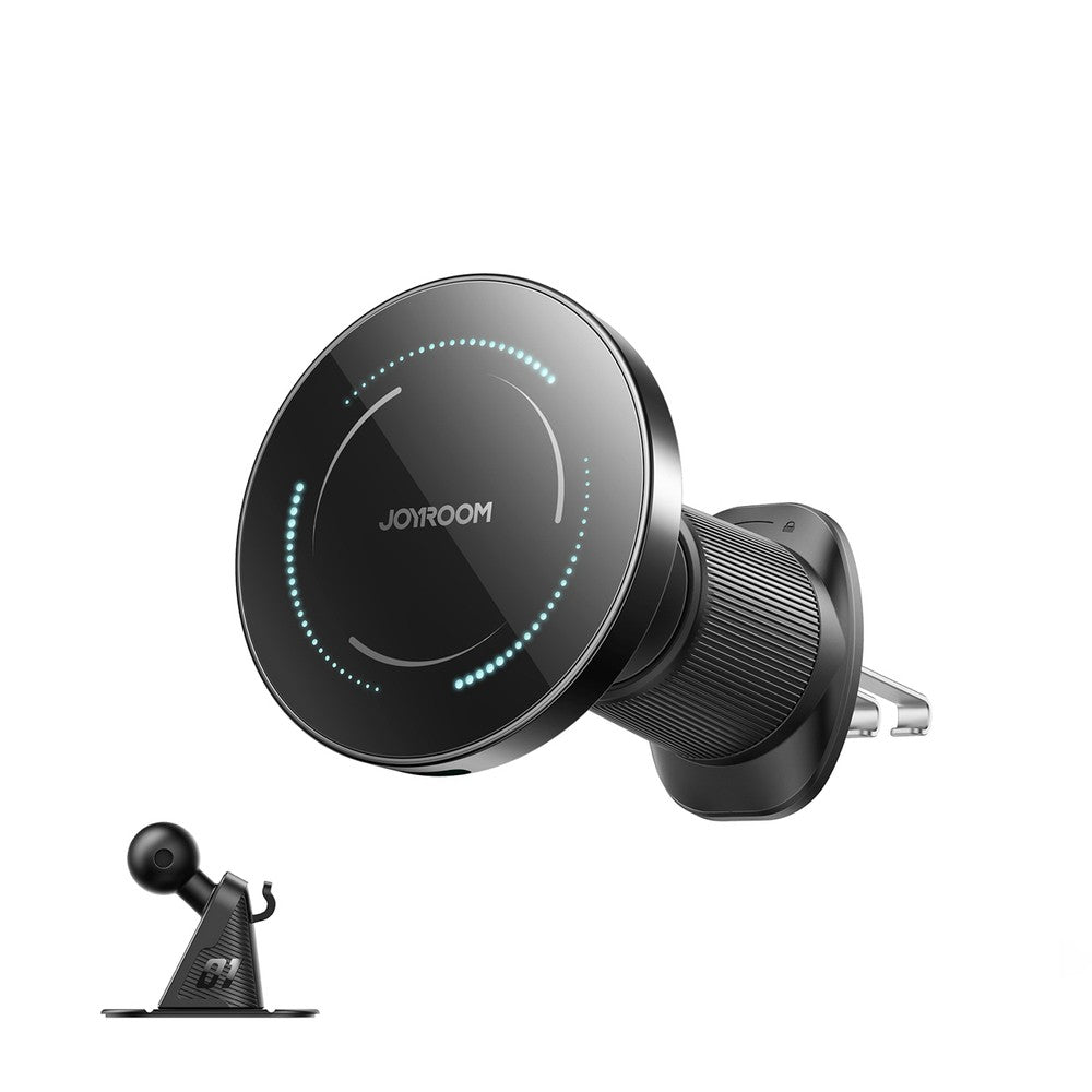 Car Holder Joyroom JR-ZS502 MagSafe Compatible με Wireless Charger για Air Vent/Dashboard Μαύρο | www.lightgear.gr