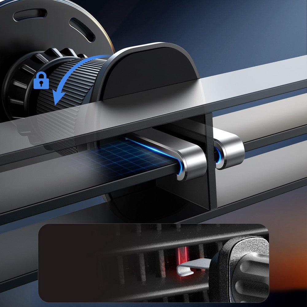 Car Holder Joyroom JR-ZS502 MagSafe Compatible με Wireless Charger για Air Vent/Dashboard Μαύρο | www.lightgear.gr