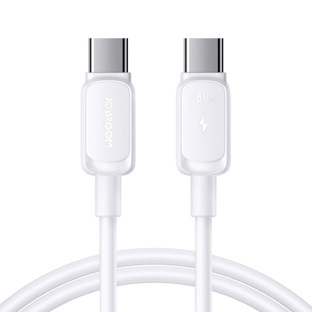 Καλώδιο Joyroom S-A14 USB-C σε USB-C 60W 1.2m Λευκό | www.lightgear.gr