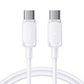 Καλώδιο Joyroom S-A14 USB-C σε USB-C 60W 1.2m Λευκό | www.lightgear.gr