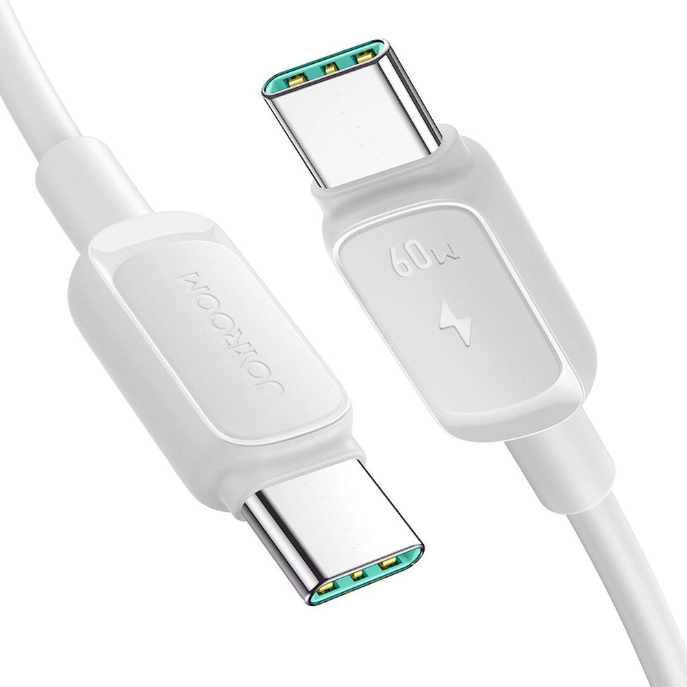 Καλώδιο Joyroom S-A14 USB-C σε USB-C 60W 1.2m Λευκό | www.lightgear.gr