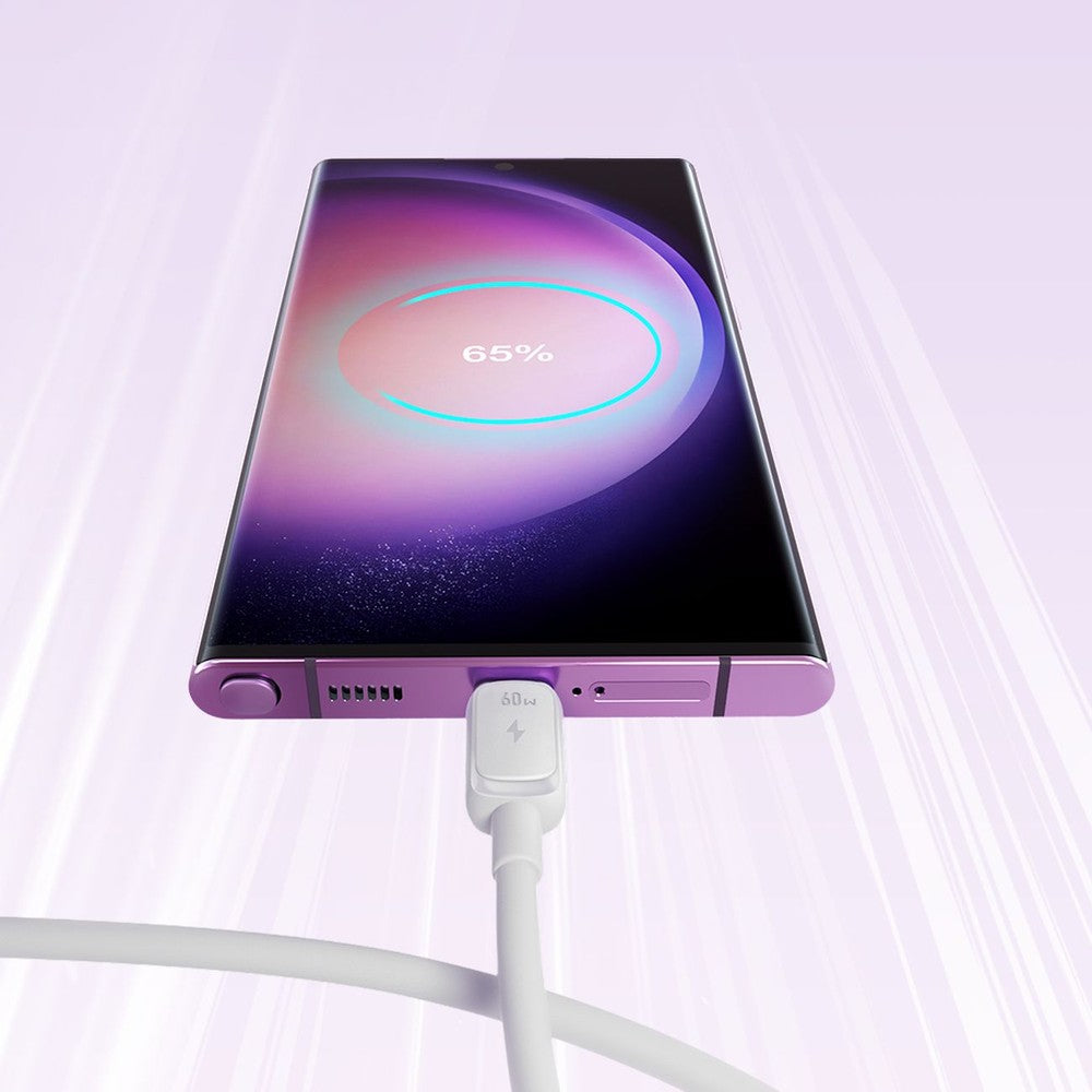 Καλώδιο Joyroom S-A14 USB-C σε USB-C 60W 1.2m Λευκό | www.lightgear.gr