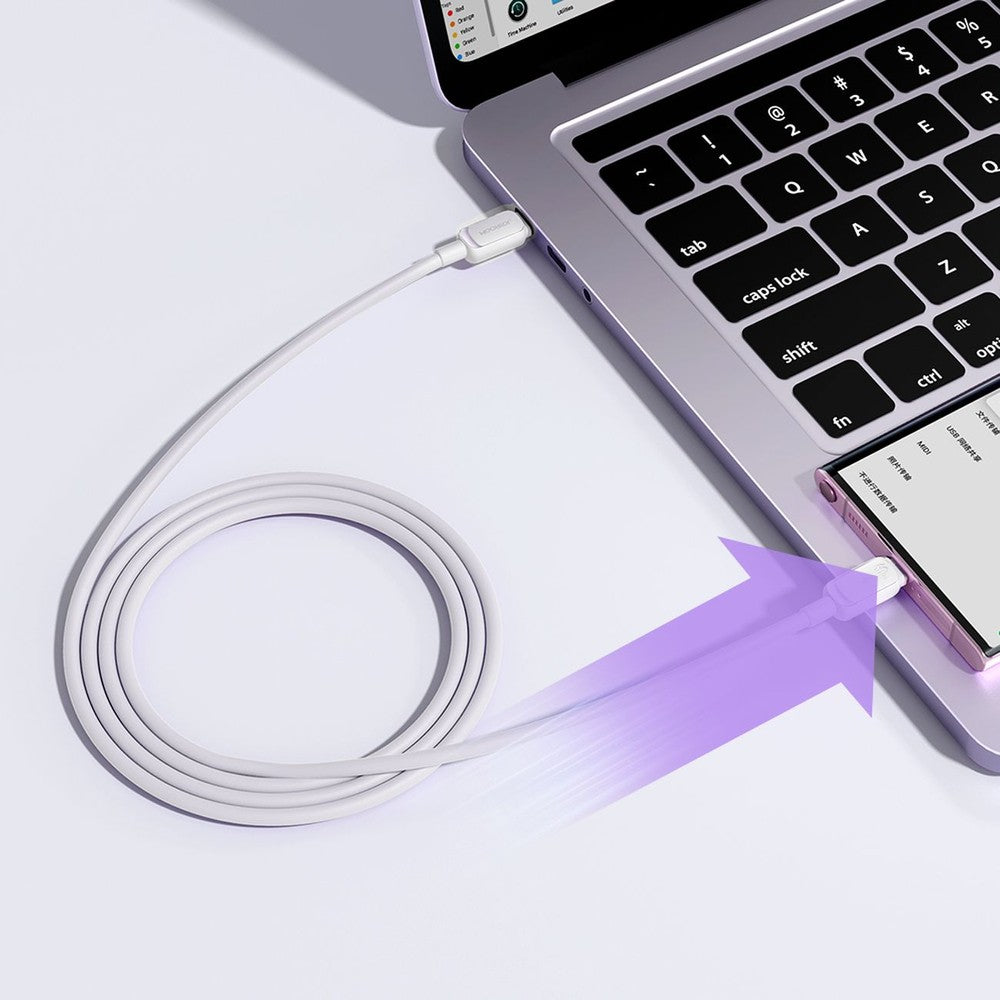 Καλώδιο Joyroom S-A14 USB-C σε USB-C 60W 1.2m Λευκό | www.lightgear.gr
