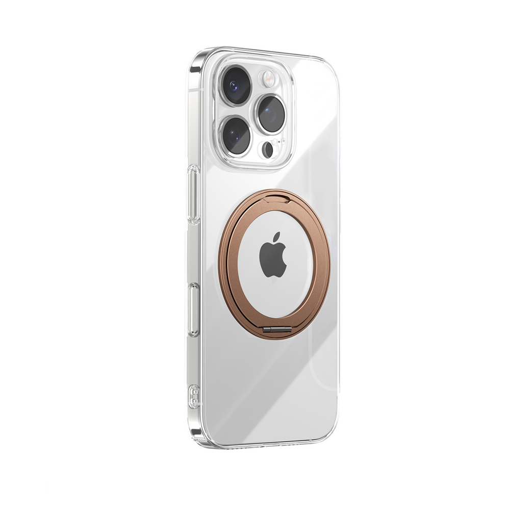 Θήκη Joyroom JR-16JL6 Ultra-Thin MagSafe Compatible με 360° Ring Stand για iPhone 16 Pro Χρυσό | www.lightgear.gr