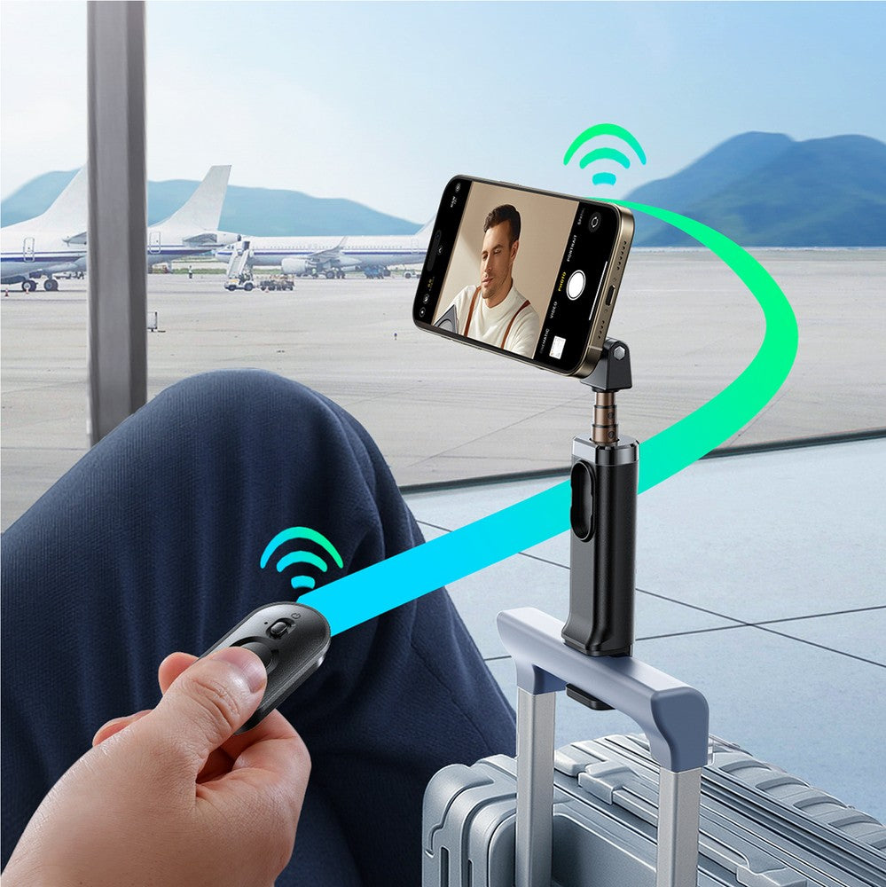 Selfie Stick Joyroom JR-ZS509 MagSafe Compatible με Bluetooth Μαύρο | www.lightgear.gr