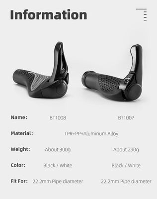 Grips Ποδηλάτου με Horns Rockbros | www.lightgear.gr