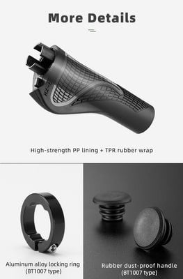 Grips Ποδηλάτου με Horns Rockbros | www.lightgear.gr