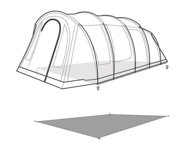 Υπόστρωμα Footprint Outwell για Carolina 6 | www.lightgear.gr