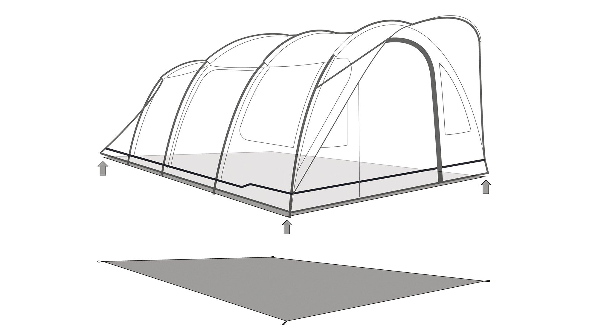 Υπόστρωμα Footprint Outwell για Sky 6 | www.lightgear.gr