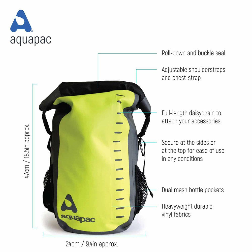 Αδιάβροχο Σακίδιο Aquapac Toccoa TrailProof 28L Lime | www.lightgear.gr