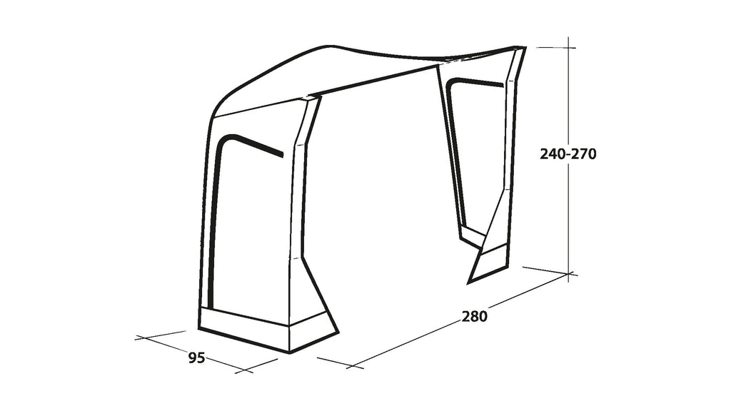 Σύνδεσμος Outwell Mid/Tall Connection Park PowerAir για Τέντα | www.lightgear.gr