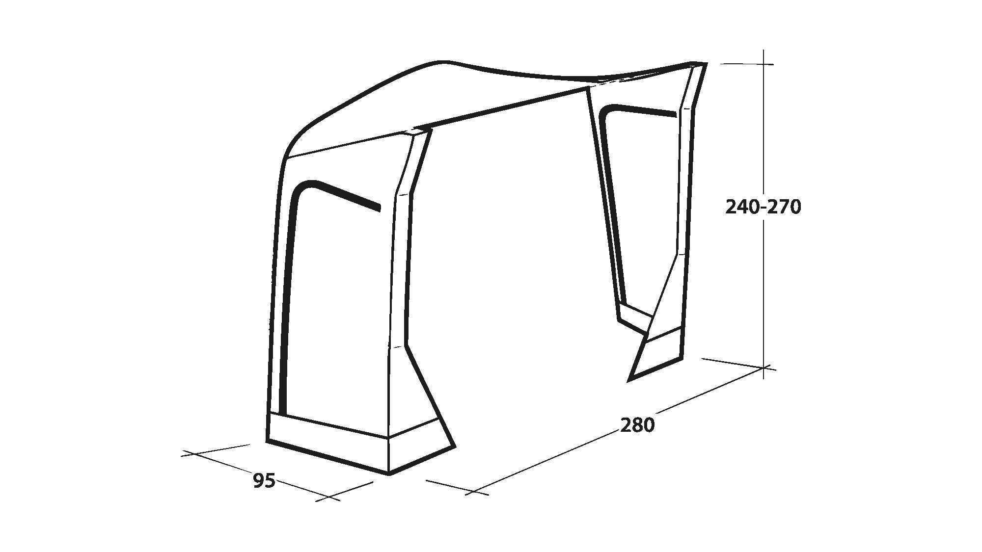 Σύνδεσμος Outwell Mid/Tall Connection Park PowerAir για Τέντα | www.lightgear.gr