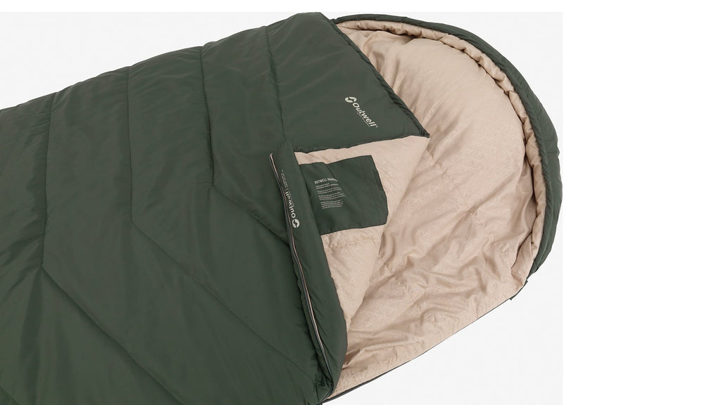 Υπνόσακος Outwell Caldera Lux XL Green | www.lightgear.gr