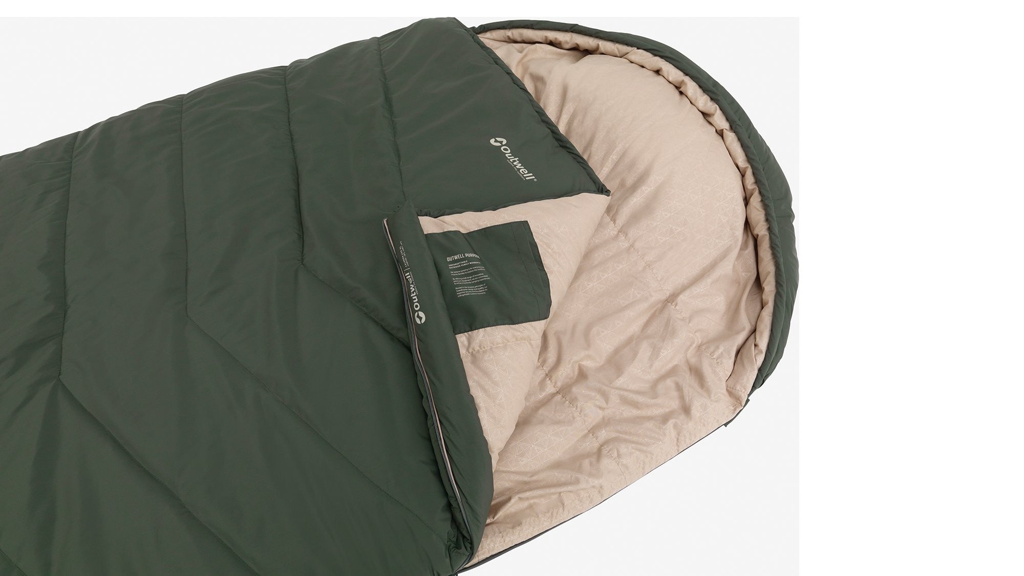 Υπνόσακος Outwell Caldera Lux XL Green | www.lightgear.gr